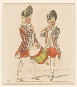 Grenadier drummer and fifer by English School